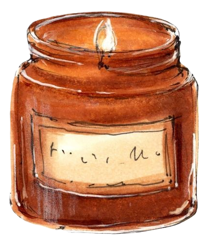 brown candle