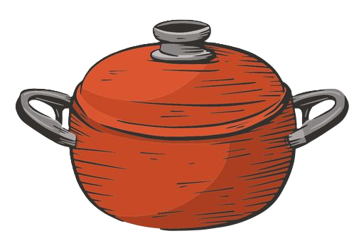 red cooking pot